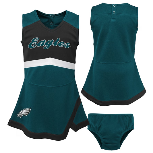PHILADELPHIA EAGLES GIRLS CHEER CAPTAIN SET WITH BLOOMERS