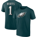 PHILADELPHIA EAGLES JALEN HURTS MEN'S PLAYER ICON NAME & NUMBER T-SHIRT