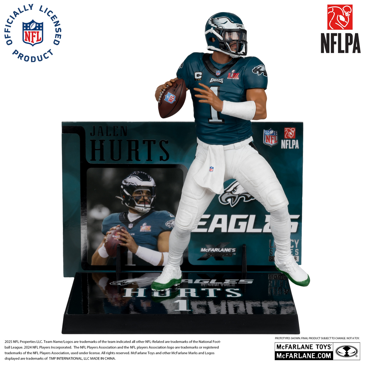 PHILADELPHIA EAGLES JALEN HURTS NFL LEGACY 7" MCFARLANE SPORTS PICK FIGURE
