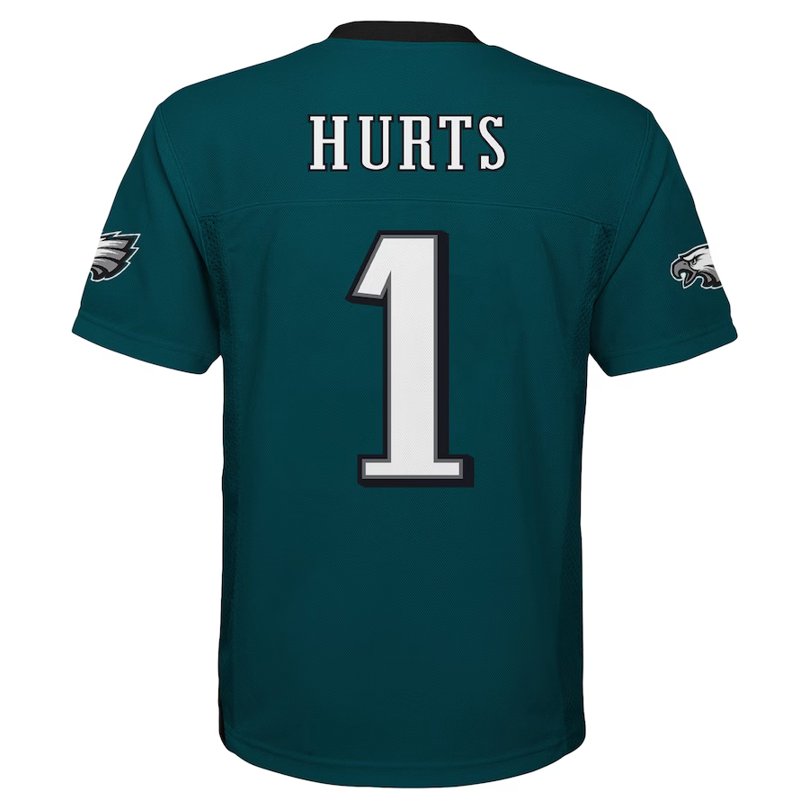 PHILADELPHIA EAGLES JALEN HURTS YOUTH OUTERSTUFF MID TIER JERSEY - GREEN