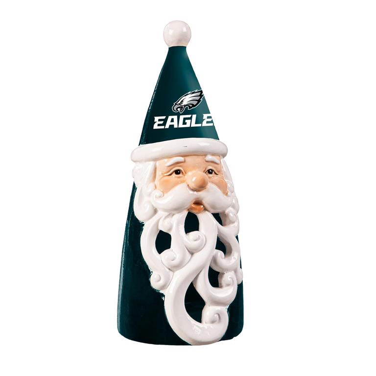 PHILADELPHIA EAGLES LED SANTA  8" STATUARY