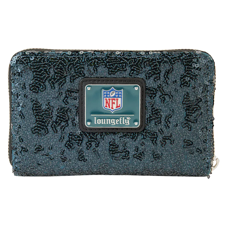 PHILADELPHIA EAGLES LOUNGEFLY SEQUIN ZIP AROUND WALLET