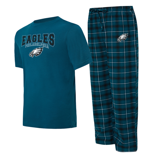 PHILADELPHIA EAGLES MEN'S ARTIC T-SHIRT & FLANNEL PANT SET