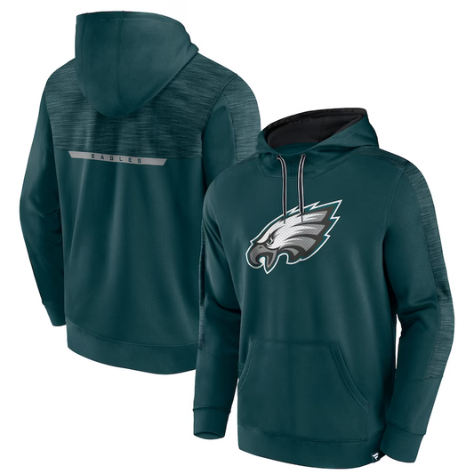 PHILADELPHIA EAGLES MEN'S DEFENDER EVO PULLOVER HOODED SWEATSHIRT