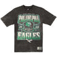 PHILADELPHIA EAGLES MEN'S NEW ERA THROWBACK ACID WASH T-SHIRT - BLACK