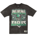 PHILADELPHIA EAGLES MEN'S NEW ERA THROWBACK ACID WASH T-SHIRT - BLACK