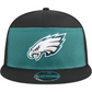 PHILADELPHIA EAGLES OUTDOOR SPLIT PANEL TRUCKER 9FIFTY SNAPBACK HAT