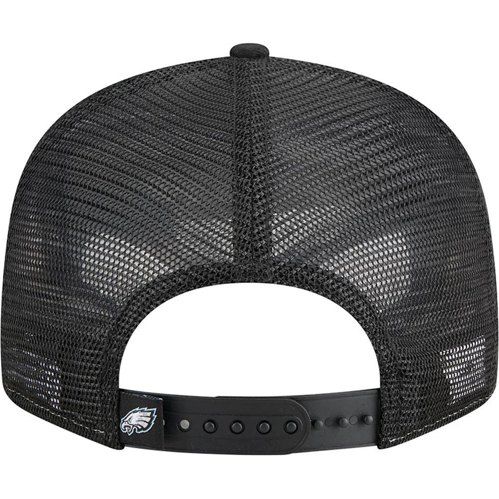 PHILADELPHIA EAGLES OUTDOOR SPLIT PANEL TRUCKER 9FIFTY SNAPBACK HAT