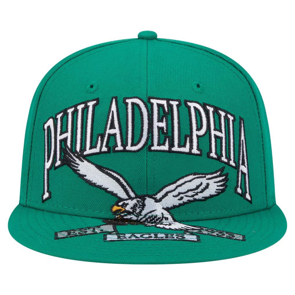 PHILADELPHIA EAGLES  OVERSIZED 59FIFTY FITTED HAT - KELLY GREEN