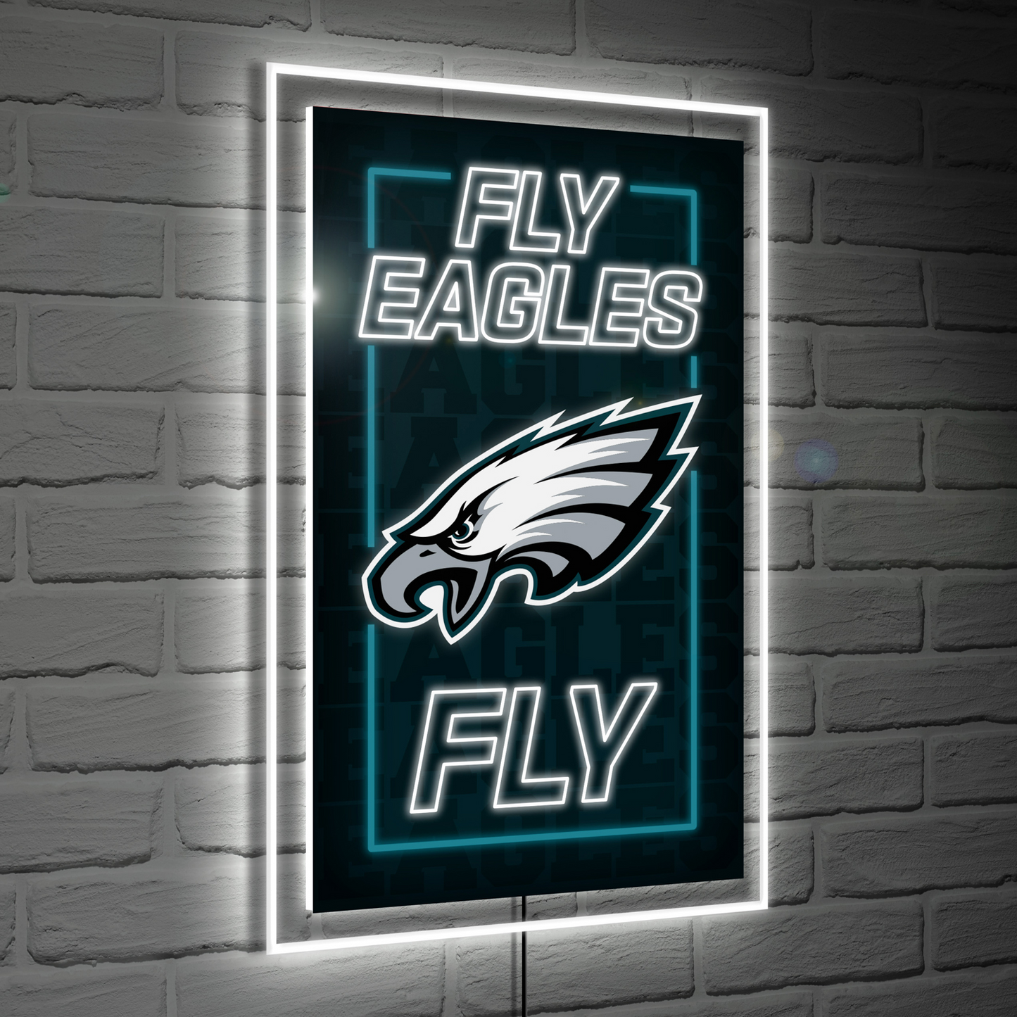 PHILADELPHIA EAGLES RECTANGLE NEOLITE LED WALL DECOR