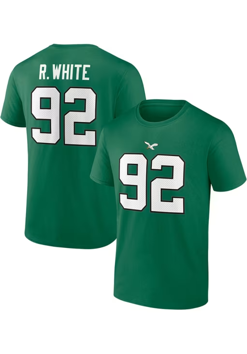 PHILADELPHIA EAGLES REGGIE WHITE MEN'S RETIRED NAME AND NUMBER T-SHIRT