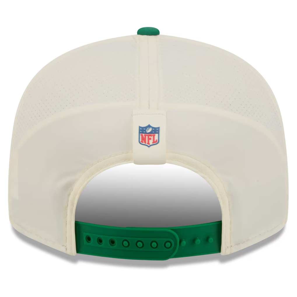 PHILADELPHIA EAGLES 'RETRO' 2026 NFL TRAINING CAMP 9FIFTY SNAPBACK HAT - CHROME WHITE/GREEN