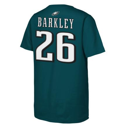 PHILADELPHIA EAGLES SAQUON BARKLEY YOUTH OUTERSTUFF NAME NUMBER T-SHIRT - GREEN