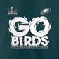 PHILADELPHIA EAGLES SUPER BOWL LIX CHAMPIONS WOMEN'S HOMETOWN ON TOP T-SHIRT - GREEN