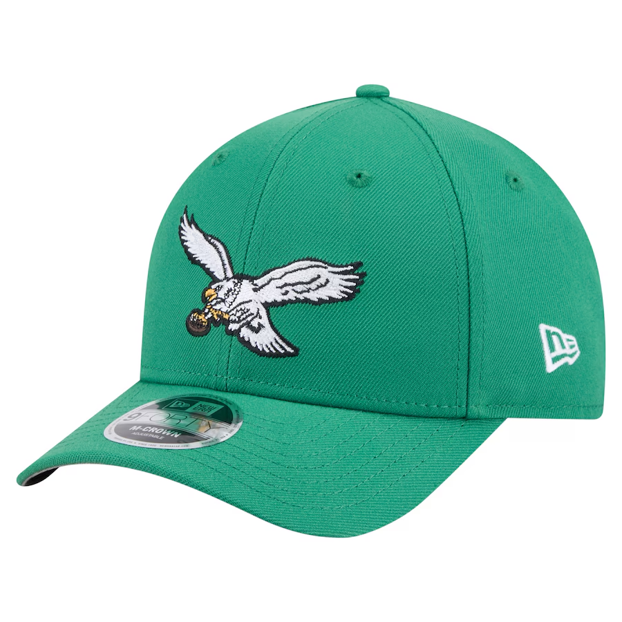 PHILADELPHIA EAGLES TEAM COLLECTION 9FORTY M-CROWN SNAPBACK ADJUSTABLE HAT - KELLY GREEN