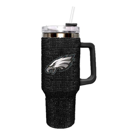 PHILADELPHIA EAGLES THE MEMORY COMPANY 40 OZ BLING COLOSSAL TUMBLER - BLACK