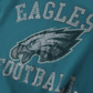 PHILADELPHIA EAGLES WOMEN'S FOCO RHINESTONE LOGO OVERSIZED CREW NECK SWEATSHIRT - GREEN