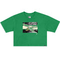 PHILADELPHIA EAGLES WOMEN'S FOIL CROP T-SHIRT