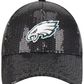 PHILADELPHIA EAGLES WOMEN'S SEQUIN 9FORTY ADJUSTABLE HAT - BLACK