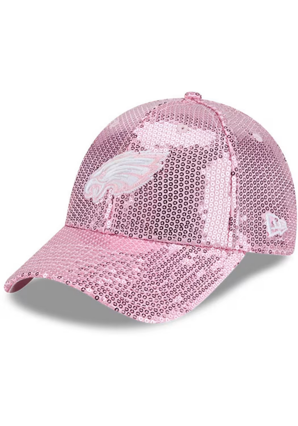 PHILADELPHIA EAGLES WOMEN'S SEQUIN 9FORTY ADJUSTABLE HAT - PINK