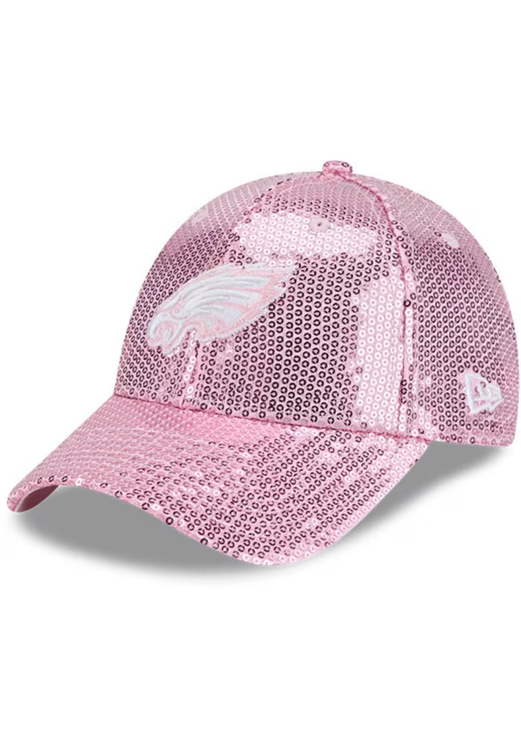 PHILADELPHIA EAGLES WOMEN'S SEQUIN 9FORTY ADJUSTABLE HAT - PINK