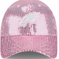 PHILADELPHIA EAGLES WOMEN'S SEQUIN 9FORTY ADJUSTABLE HAT - PINK