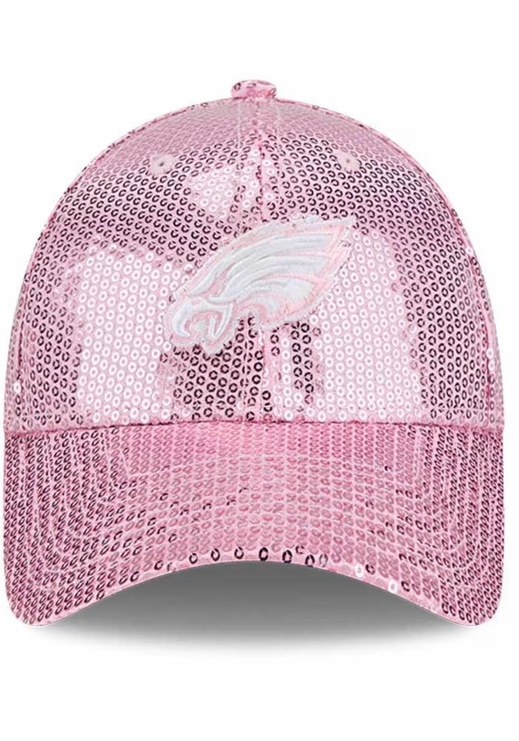 PHILADELPHIA EAGLES WOMEN'S SEQUIN 9FORTY ADJUSTABLE HAT - PINK