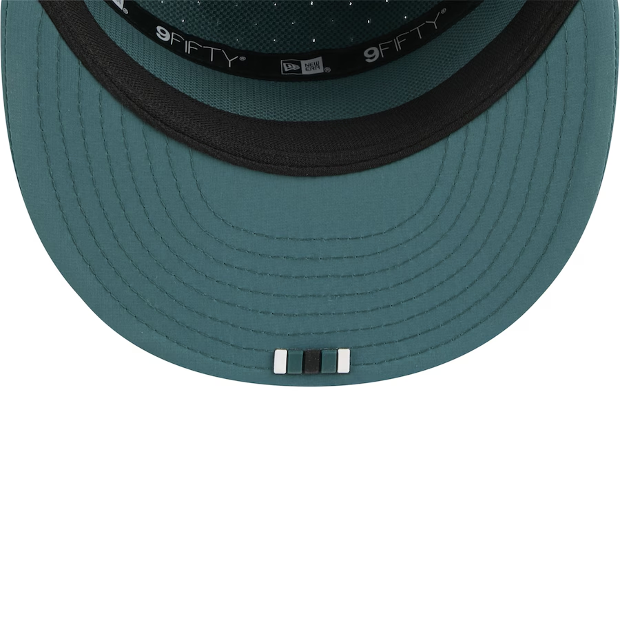 PHILADELPHIA EAGLES YOUTH 2025 NFL SIDELINE 9FIFTY SPLIT SNAPBACK HAT - GREEN