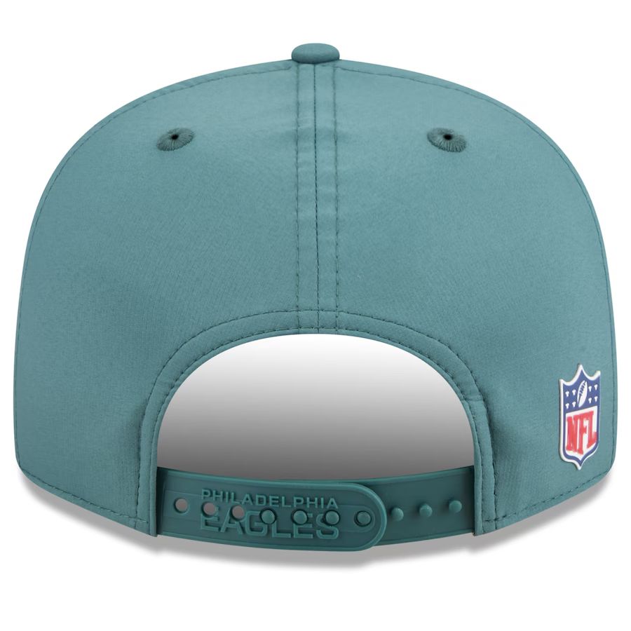 PHILADELPHIA EAGLES YOUTH 2025 NFL SIDELINE 9FIFTY SPLIT SNAPBACK HAT - GREEN