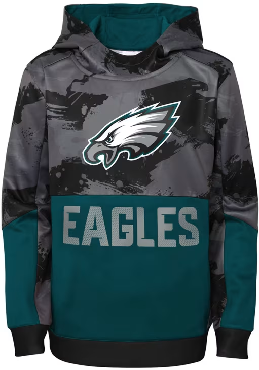 PHILADELPHIA EAGLES YOUTH COVERT HOODED SWEATSHIRT