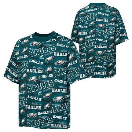 PHILADELPHIA EAGLES YOUTH OUTERSTUFF SHIFT T-SHIRT - GREEN