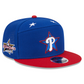 PHILADELPHIA PHILLIES 2025 MLB ALL-STAR GAME WORKOUT SPLIT PANEL 9FIFTY SNAPBACK HAT - BLUE/RED