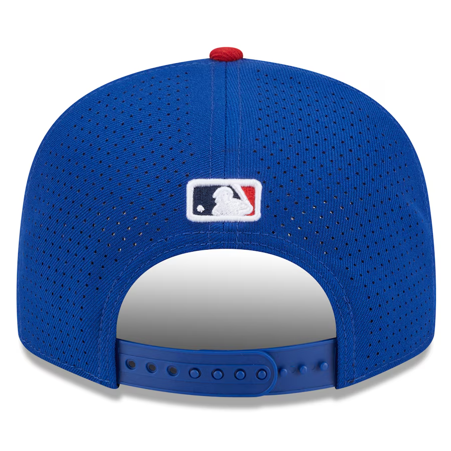 PHILADELPHIA PHILLIES 2025 MLB ALL-STAR GAME WORKOUT SPLIT PANEL 9FIFTY SNAPBACK HAT - BLUE/RED
