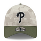 PHILADELPHIA PHILLIES 2025 MLB ARMED FORCES 9TWENTY ADJUSTABLE HAT - STONE/OLIVE