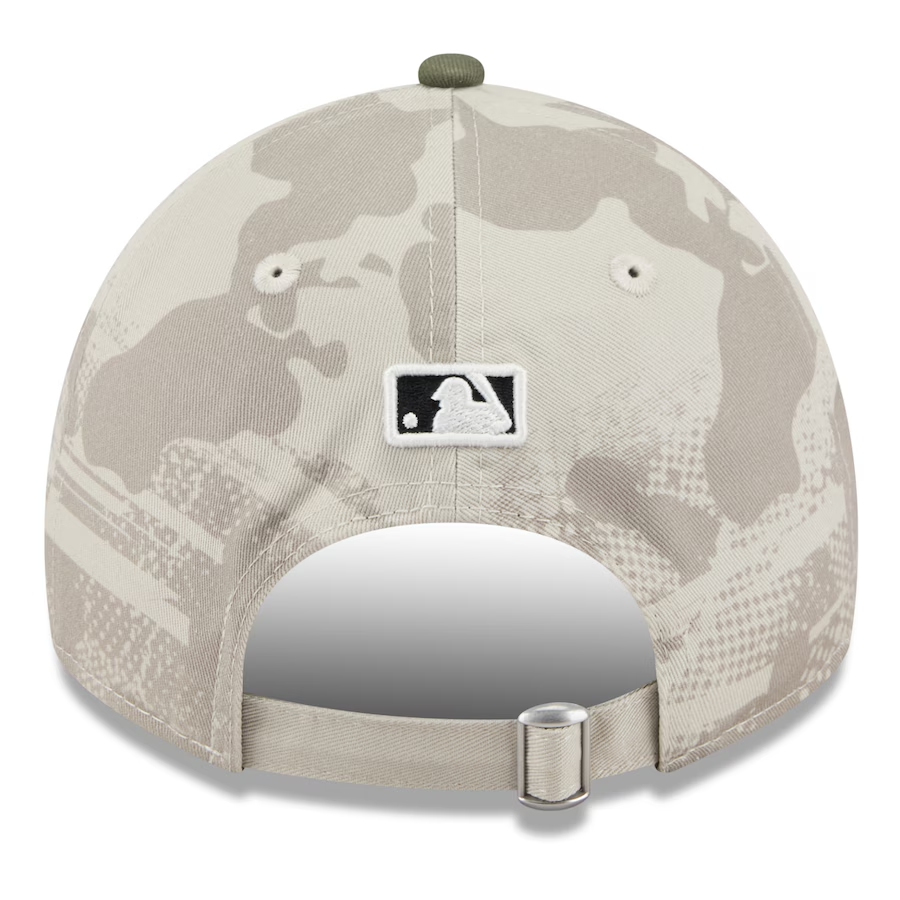 PHILADELPHIA PHILLIES 2025 MLB ARMED FORCES 9TWENTY ADJUSTABLE HAT - STONE/OLIVE