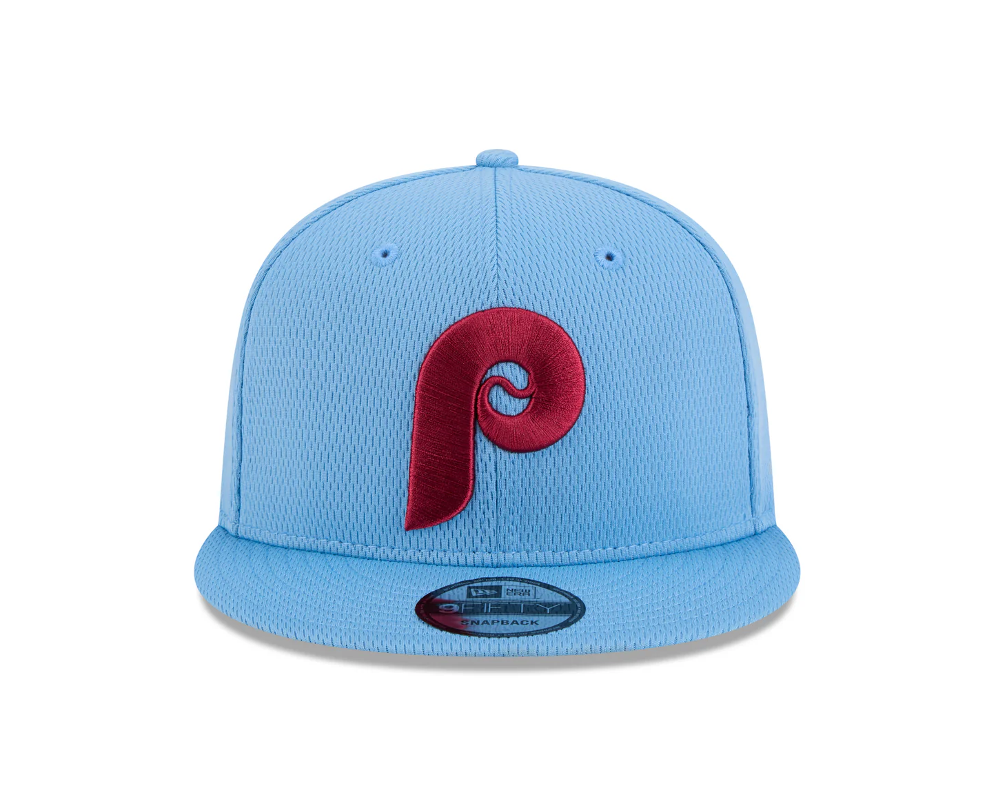 PHILADELPHIA PHILLIES 2025 MLB CLUBHOUSE ALTERNATE 9FIFTY SNAPBACK HAT - SKY BLUE