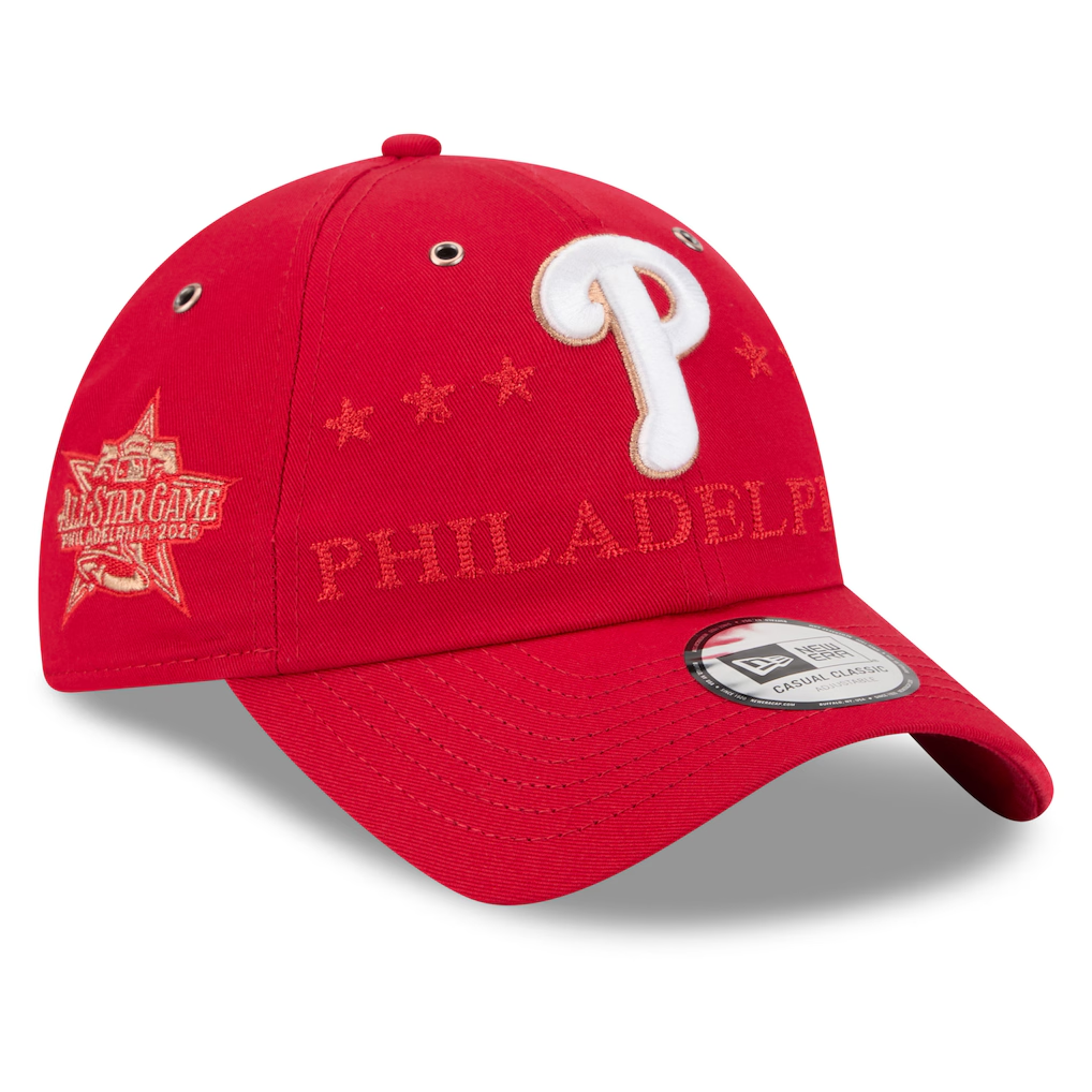 PHILADELPHIA PHILLIES 2026 MLB ALL-STAR GAME CASUAL CLASSIC ADJUSTABLE HAT - RED