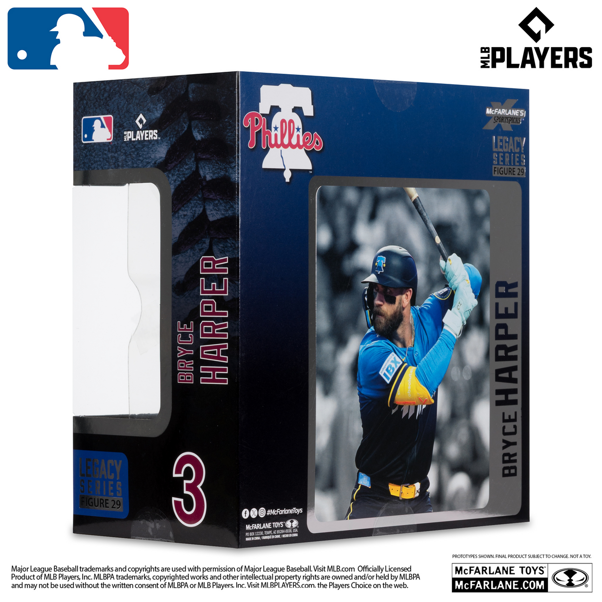 PHILADELPHIA PHILLIES BRYCE HARPER MLB LEGACY 7" MCFARLANE SPORTS PICK FIGURE
