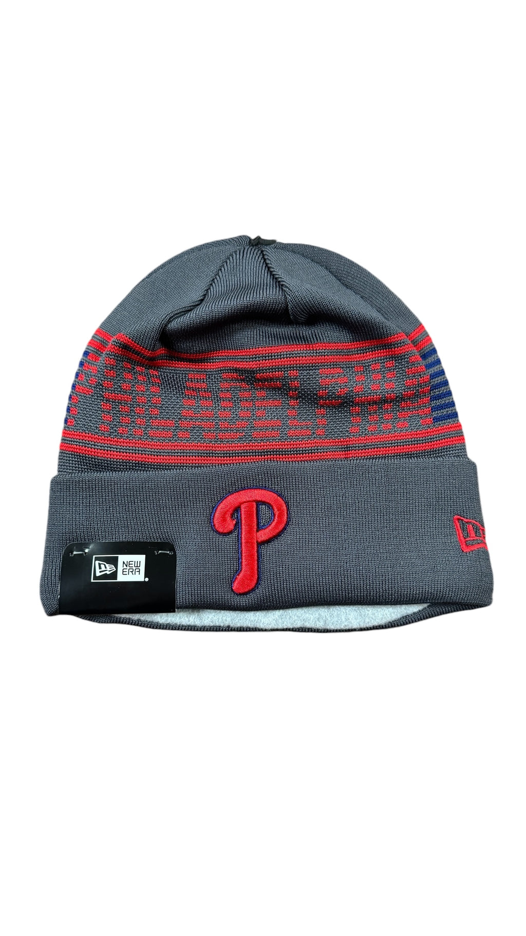 PHILADELPHIA PHILLIES CLUBHOUSE CUFFED SPORT KNIT - GRAPHITE