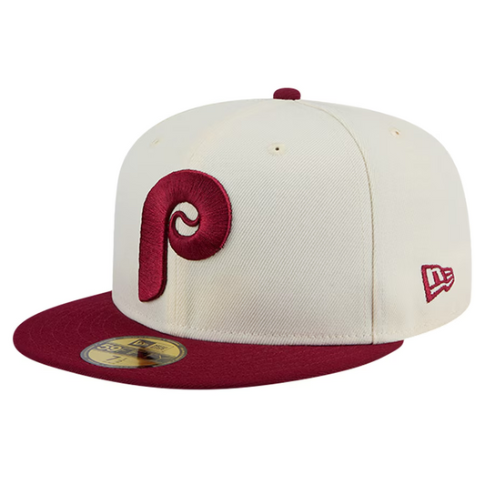 PHILADELPHIA PHILLIES EVERGREEN CHROME 59FIFTY FIITTED HAT - COOP