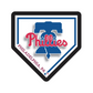 PHILADELPHIA PHILLIES HOMEPLATE EDGELITE LED WALL DECOR