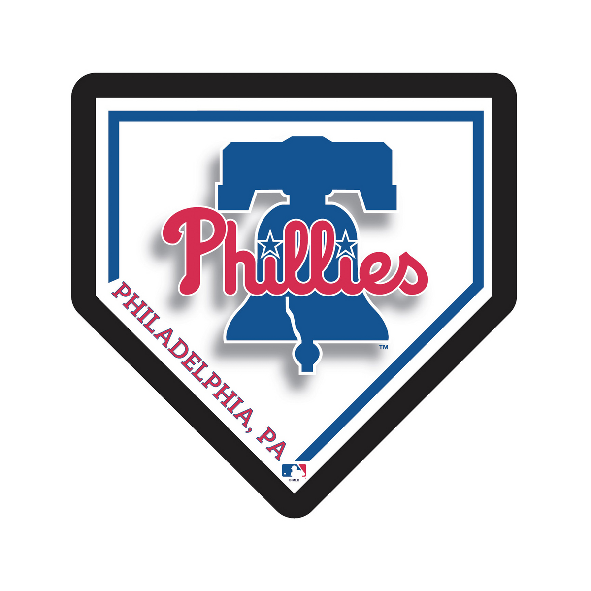 PHILADELPHIA PHILLIES HOMEPLATE EDGELITE LED WALL DECOR