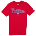 PHILADELPHIA PHILLIES MEN'S NEW ERA EVERGREEN BASIC T-SHIRT - RED