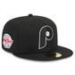 PHILADELPHIA PHILLIES NEW ERA X ALPHA INDUSTRIES 59FIFTY FITTED HAT - BLACK