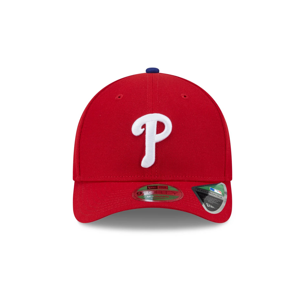 PHILADELPHIA PHILLIES PLAYER REPLICA 9FORTY M-CROWN SNAPBACK ADJUSTABLE HAT - RED