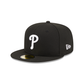 PHILADELPHIA PHILLIES SIDEPATCH 1980 WORLD SERIES 59FIFTY FITTED HAT - BLACK/ WHITE