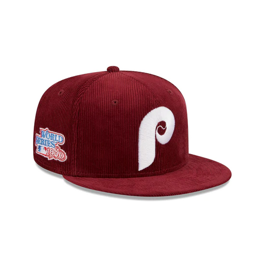 PHILADELPHIA PHILLIES THROWBACK CORD 59FIFTY FITTED HAT