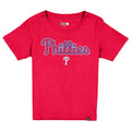 PHILADELPHIA PHILLIES WOMEN'S NEW ERA EVERGREEN BASIC T-SHIRT - RED