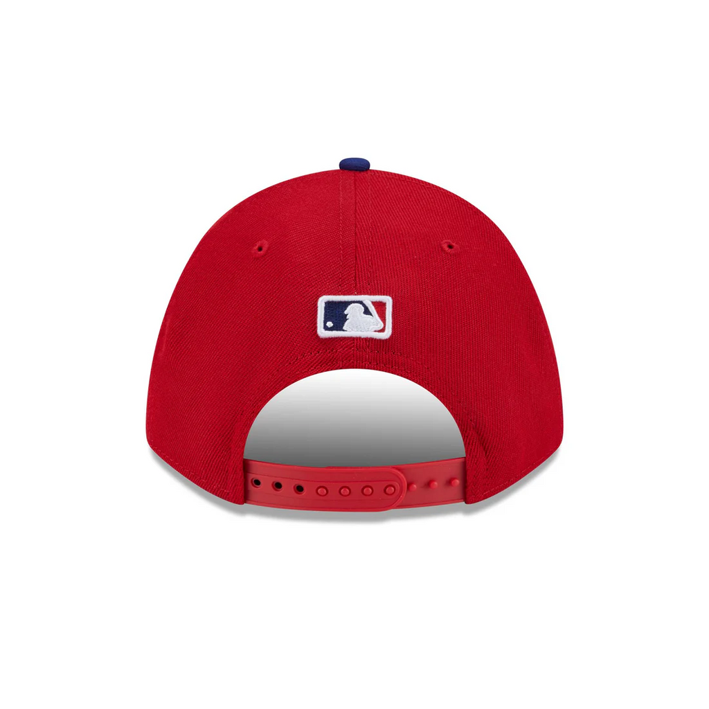 PHILADELPHIA PHILLIES YOUTH PLAYER REPLICA 9FORTY M-CROWN SNAPBACK ADJUSTABLE HAT - RED