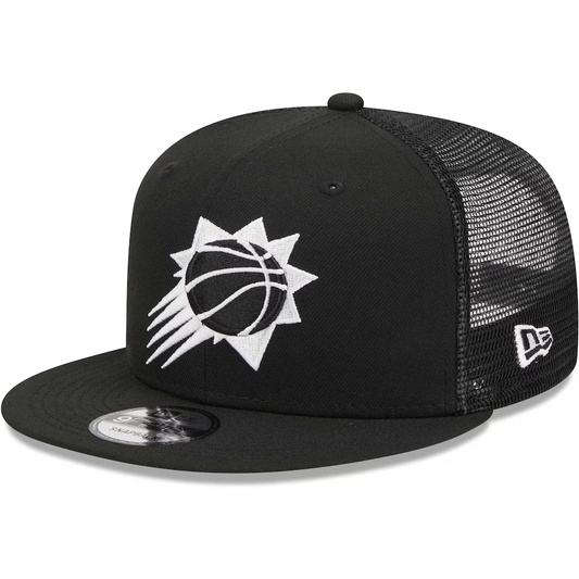 PHOENIX SUNS EVERGREEN TRUCKER 9FIFTY SNAPBACK HAT - BLACK/WHITE